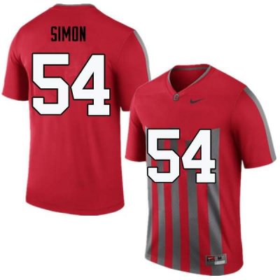 NCAA Ohio State Buckeyes Men's #54 John Simon Throwback Nike Football College Jersey KYZ7845FE